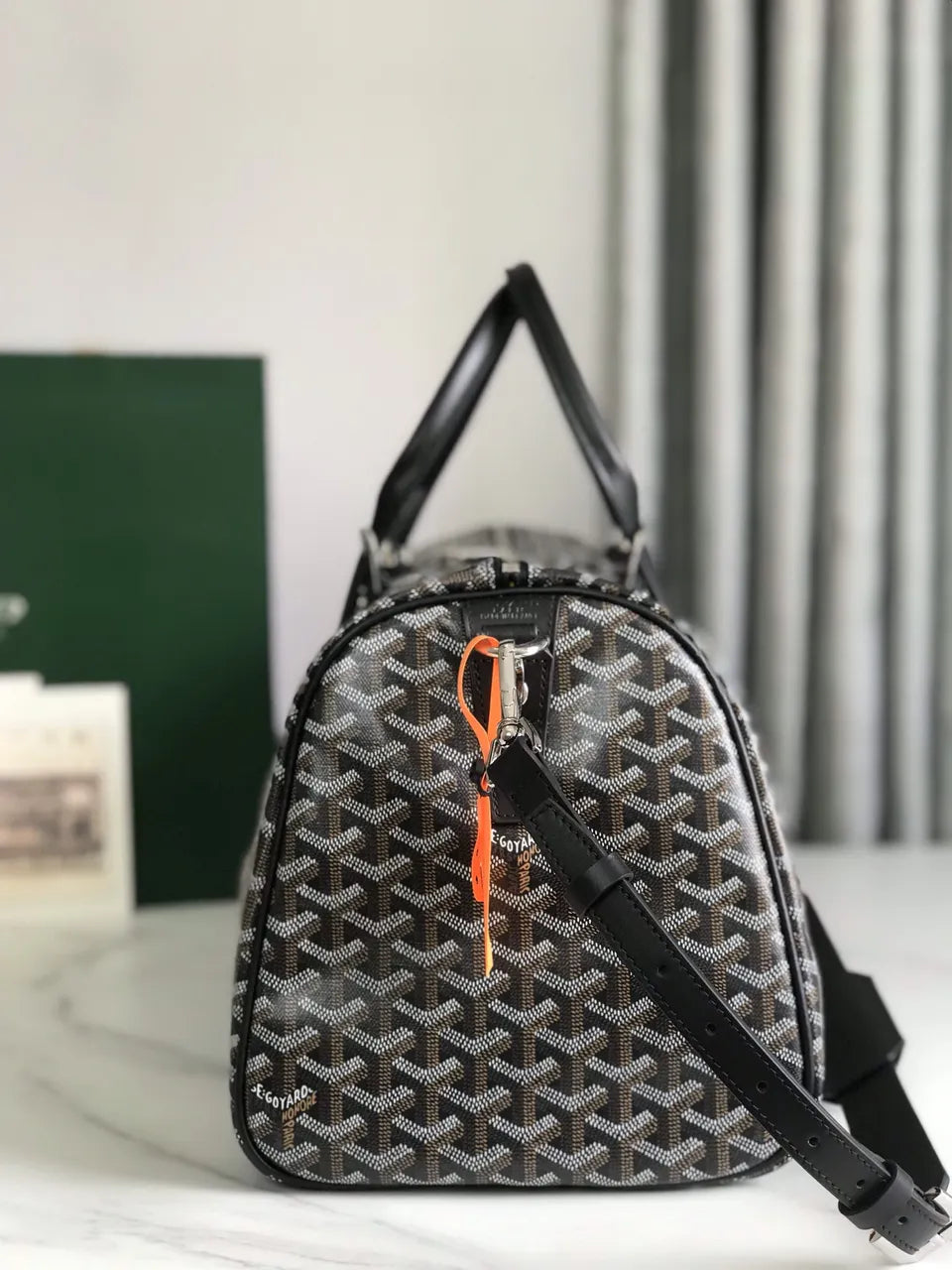 Goyard Black Monogram Duffle - Hình 4