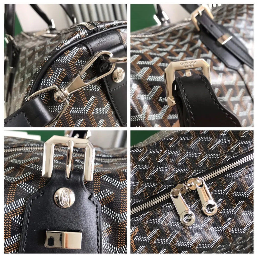 Goyard Black Monogram Duffle - Hình 8