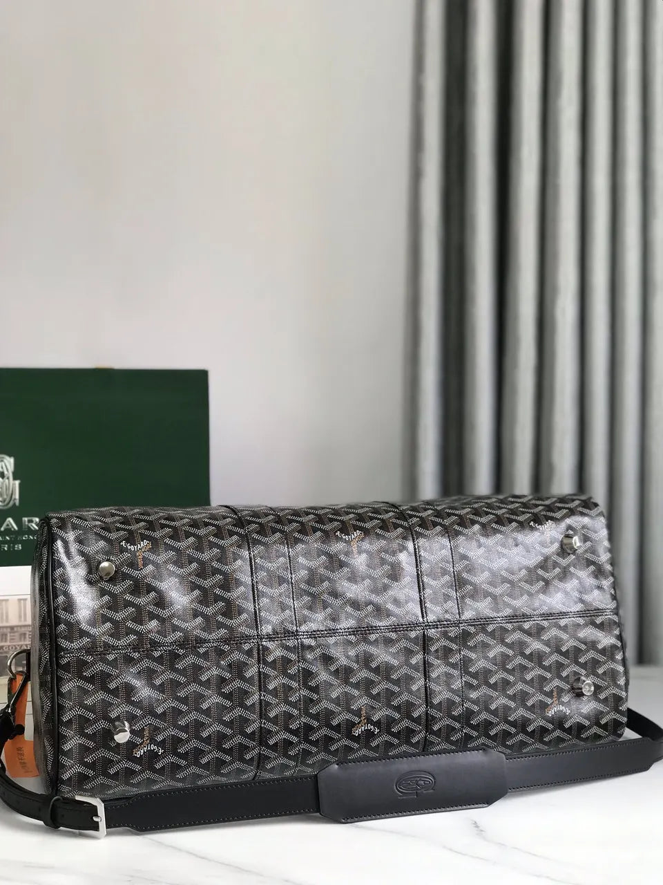 Goyard Black Monogram Duffle - Hình 3