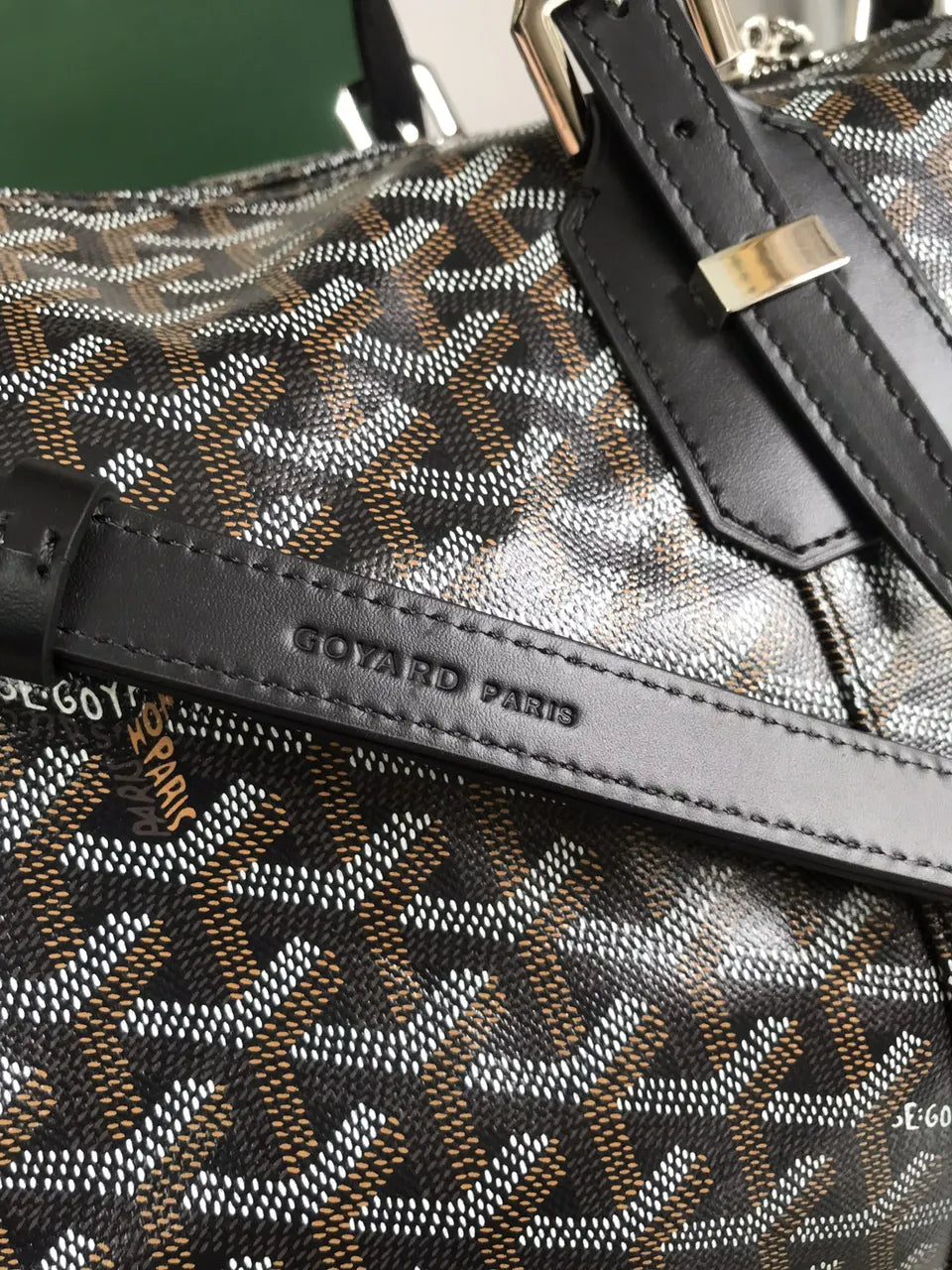 Goyard Black Monogram Duffle - Hình 6
