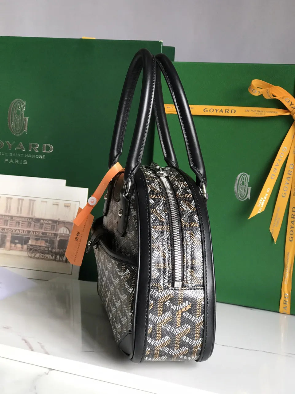 Goyard Black Boulogne Bag