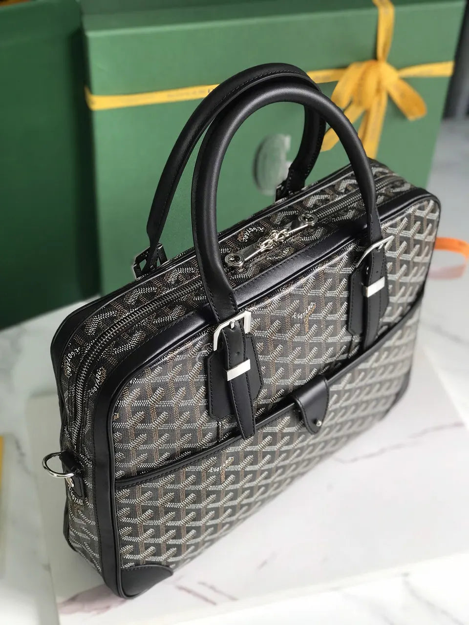 Goyard Black Business Bag - Hình 8