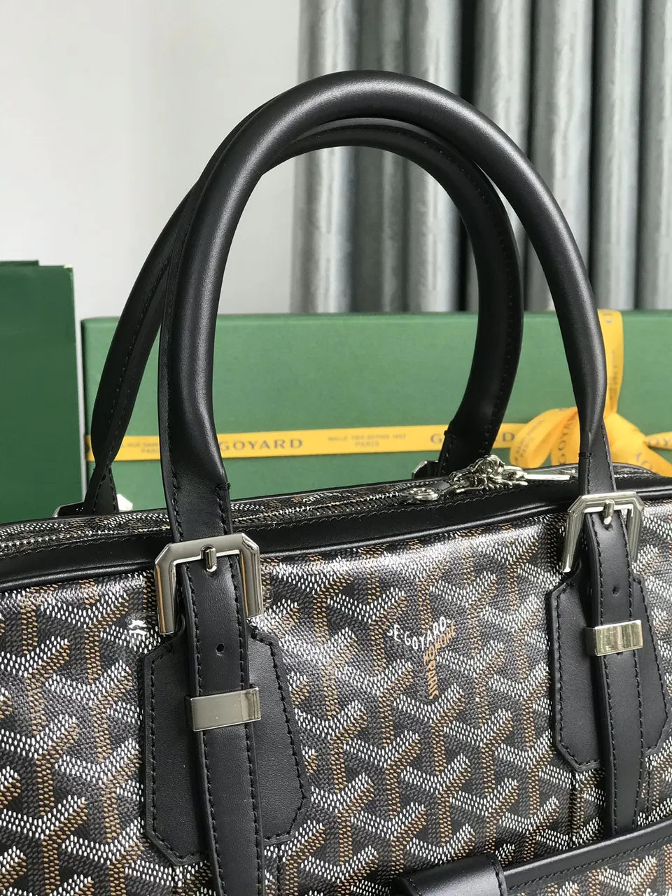 Goyard Black Business Bag - Hình 4