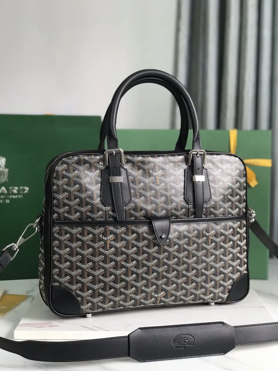 Goyard Black Business Bag