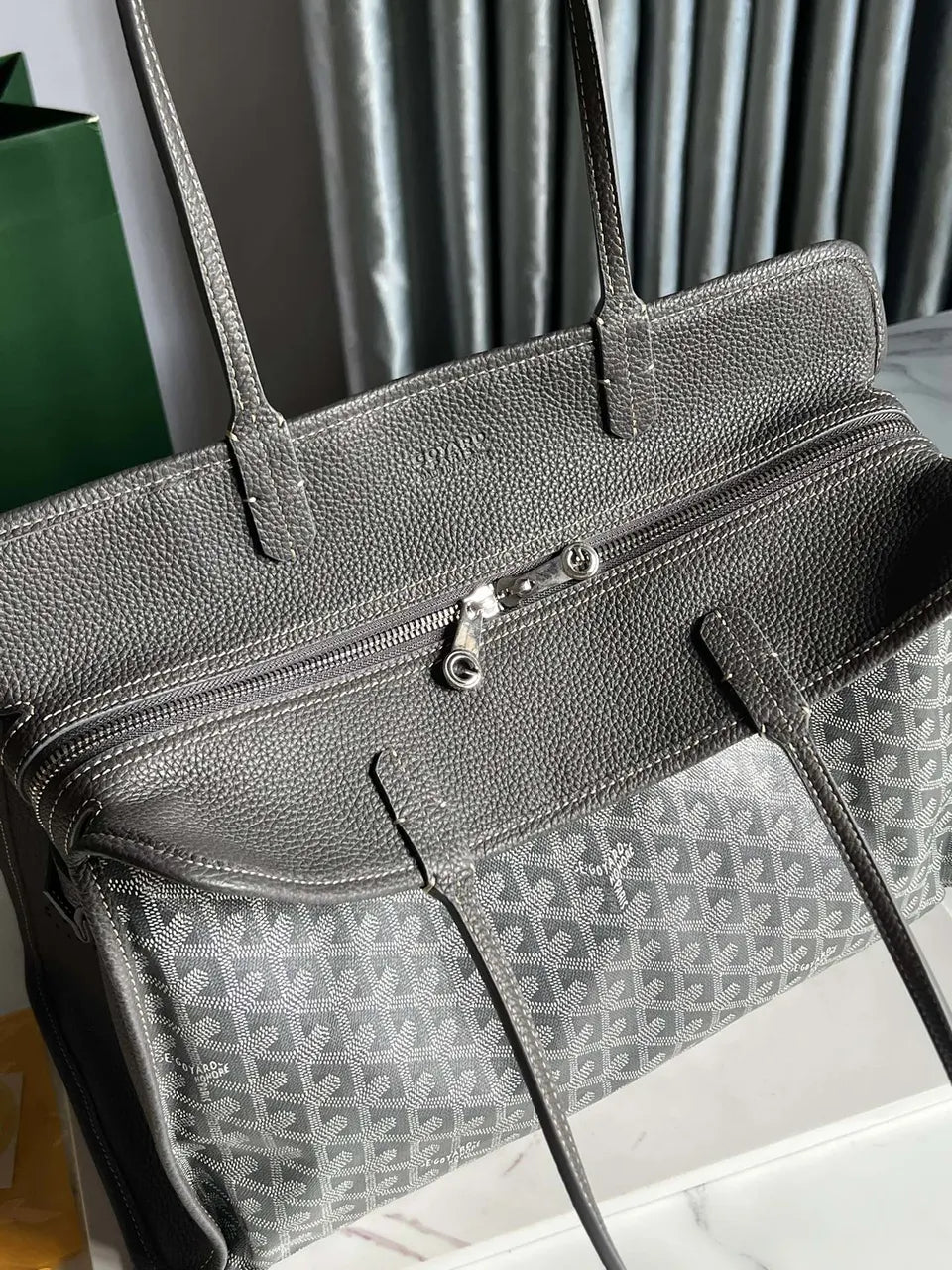 Goyard Gray Structured Tote - Hình 7