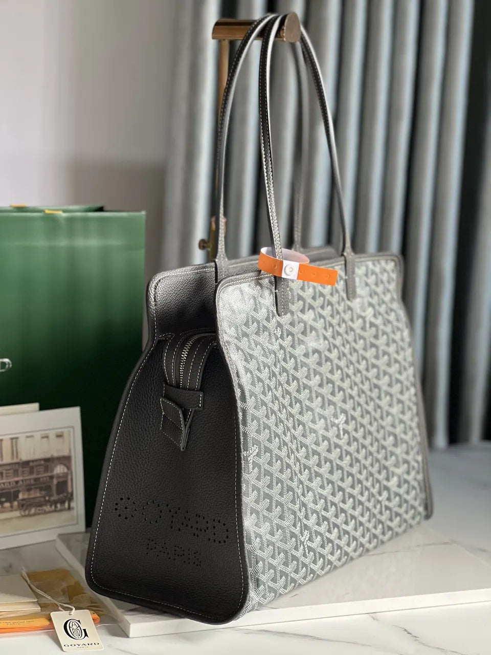 Goyard Gray Structured Tote - Hình 2