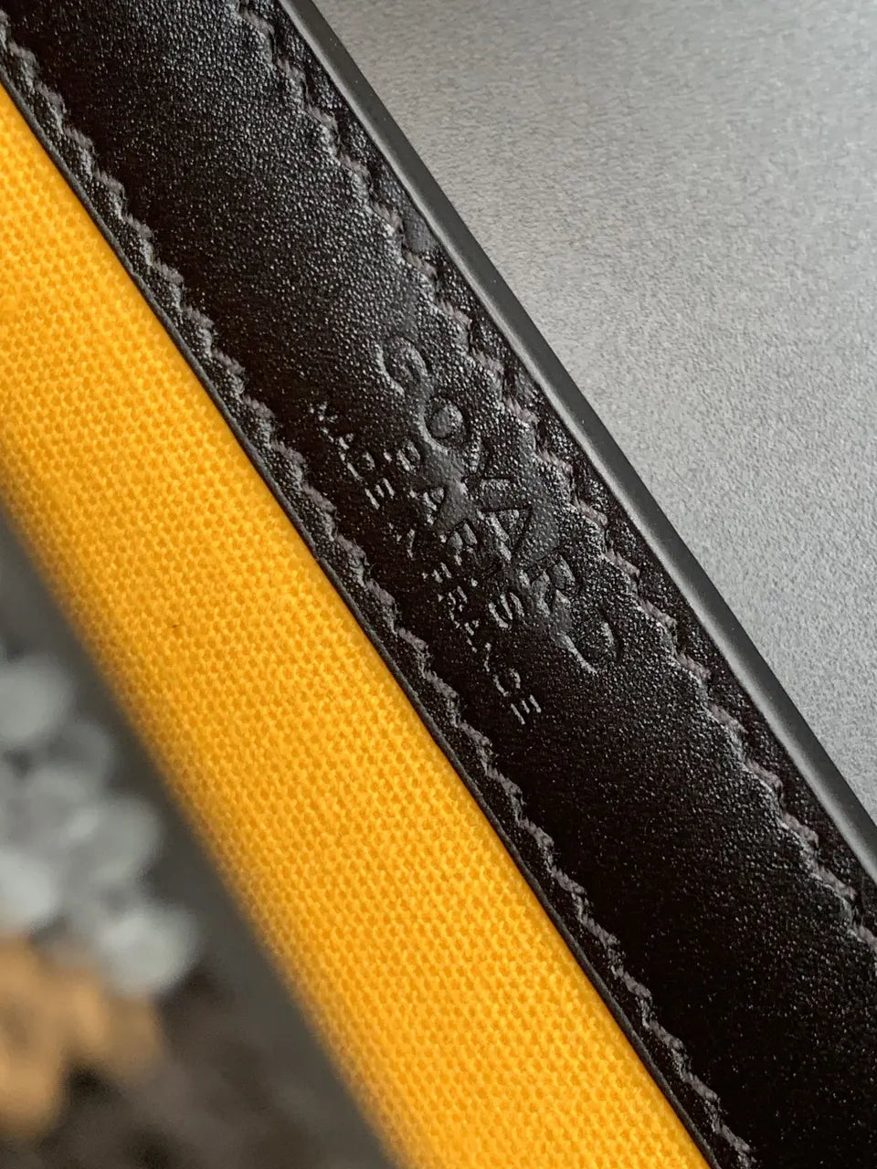 signature Goyard Black Saigon Top Handle - Hình 7