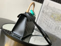 signature Goyard Black Saigon Top Handle
