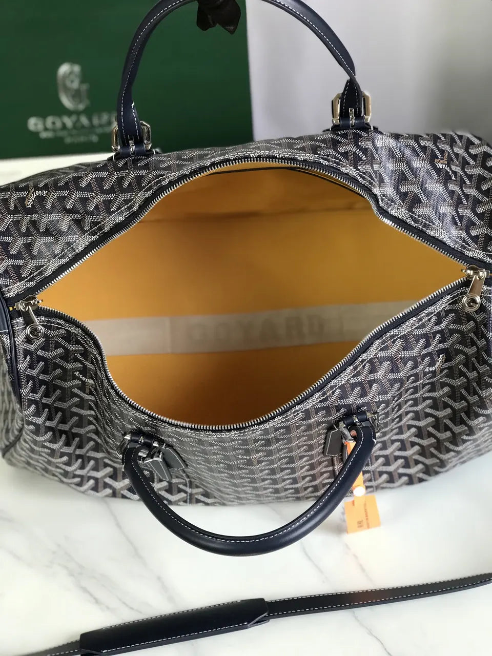 Goyard Black Coated Canvas Bag - Hình 9