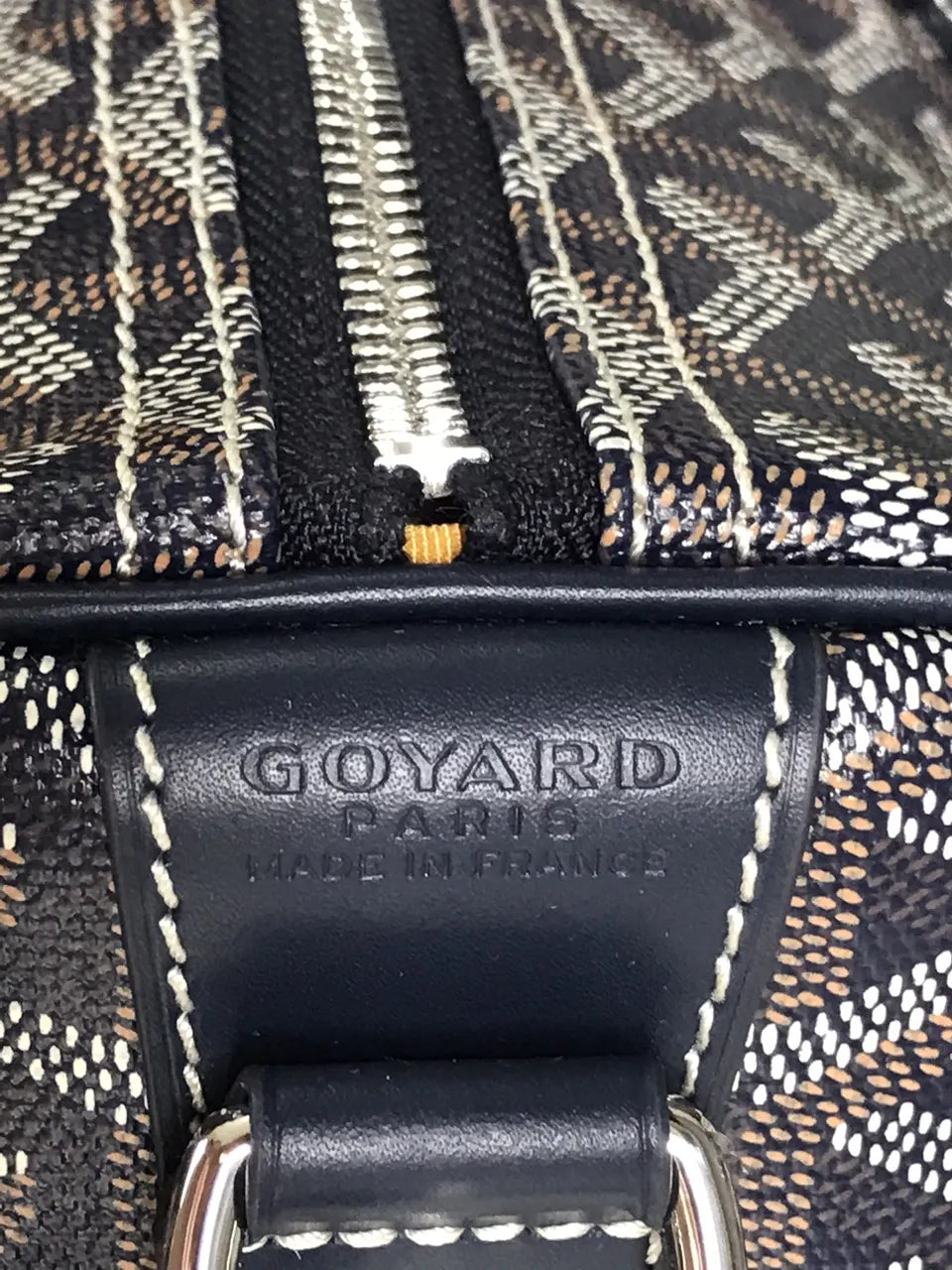 Goyard Black Coated Canvas Bag - Hình 5