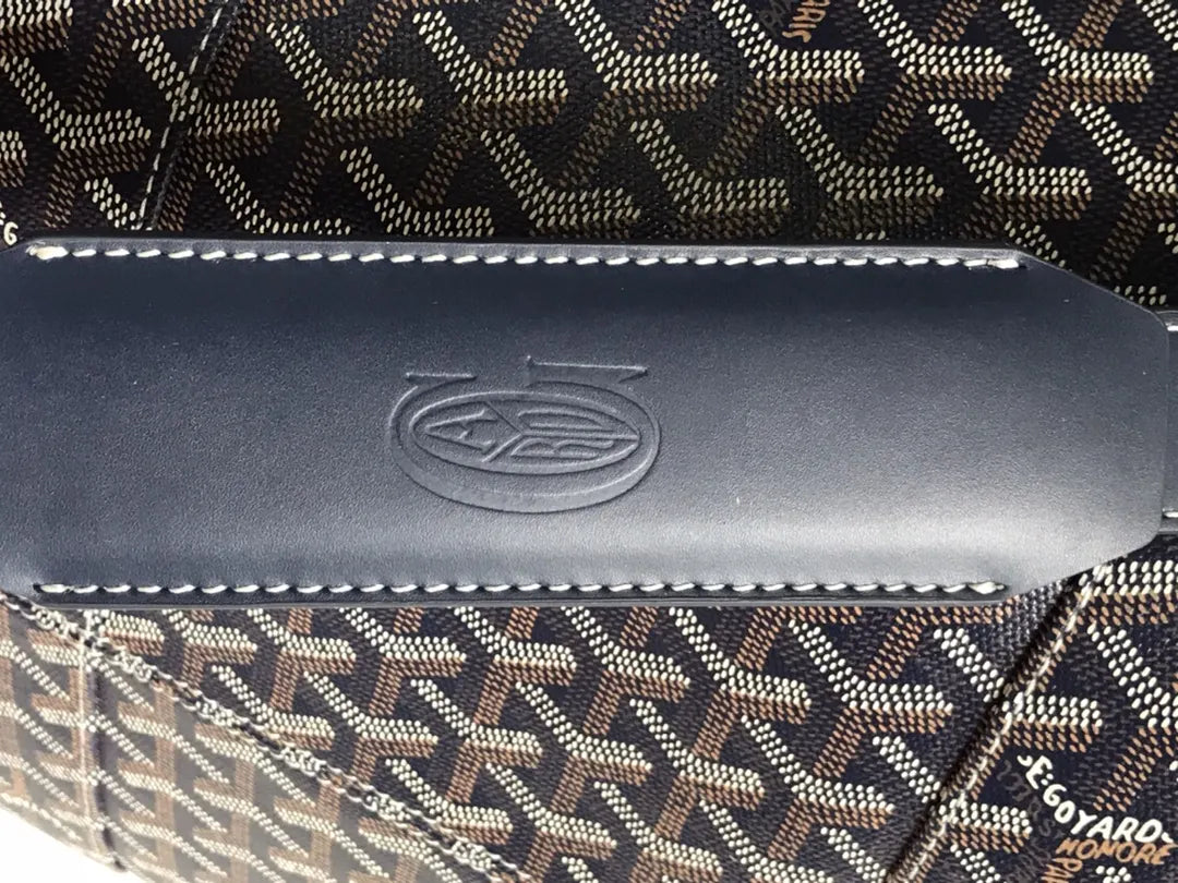 Goyard Black Coated Canvas Bag - Hình 7