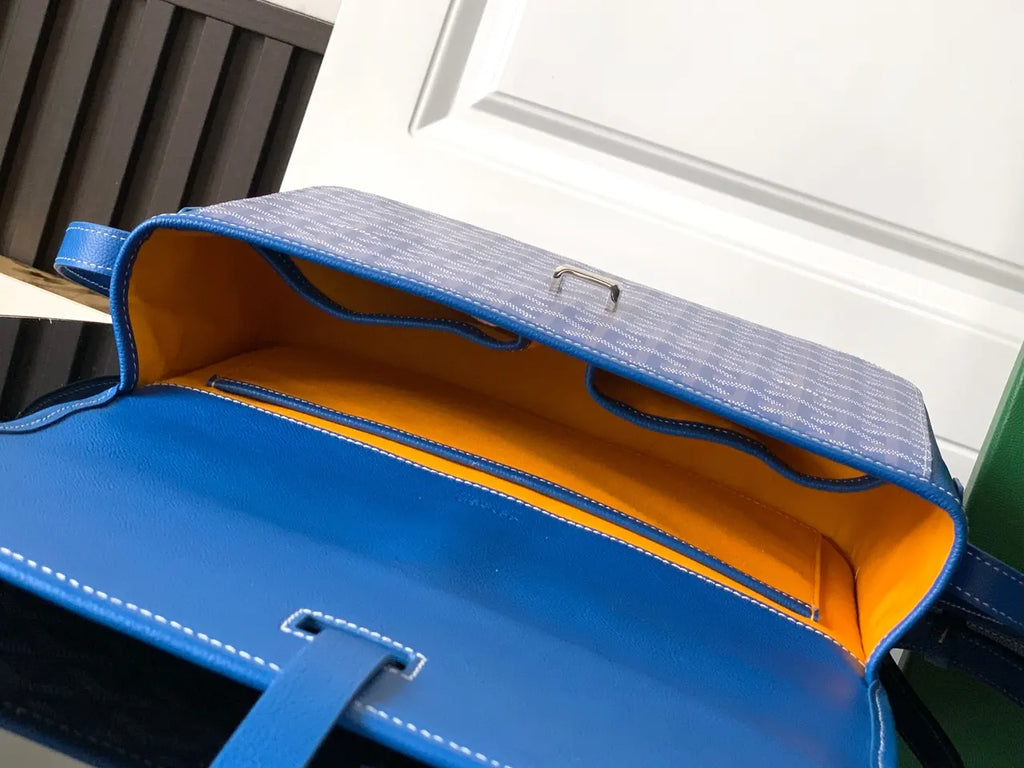 Goyard Turquoise Vendome Crossbody - Hình 8