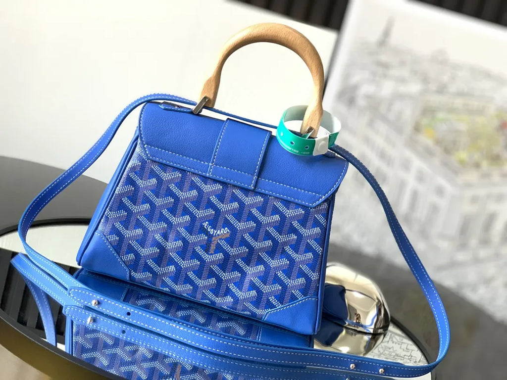 Goyard Royal Blue Saigon wooden - Hình 3