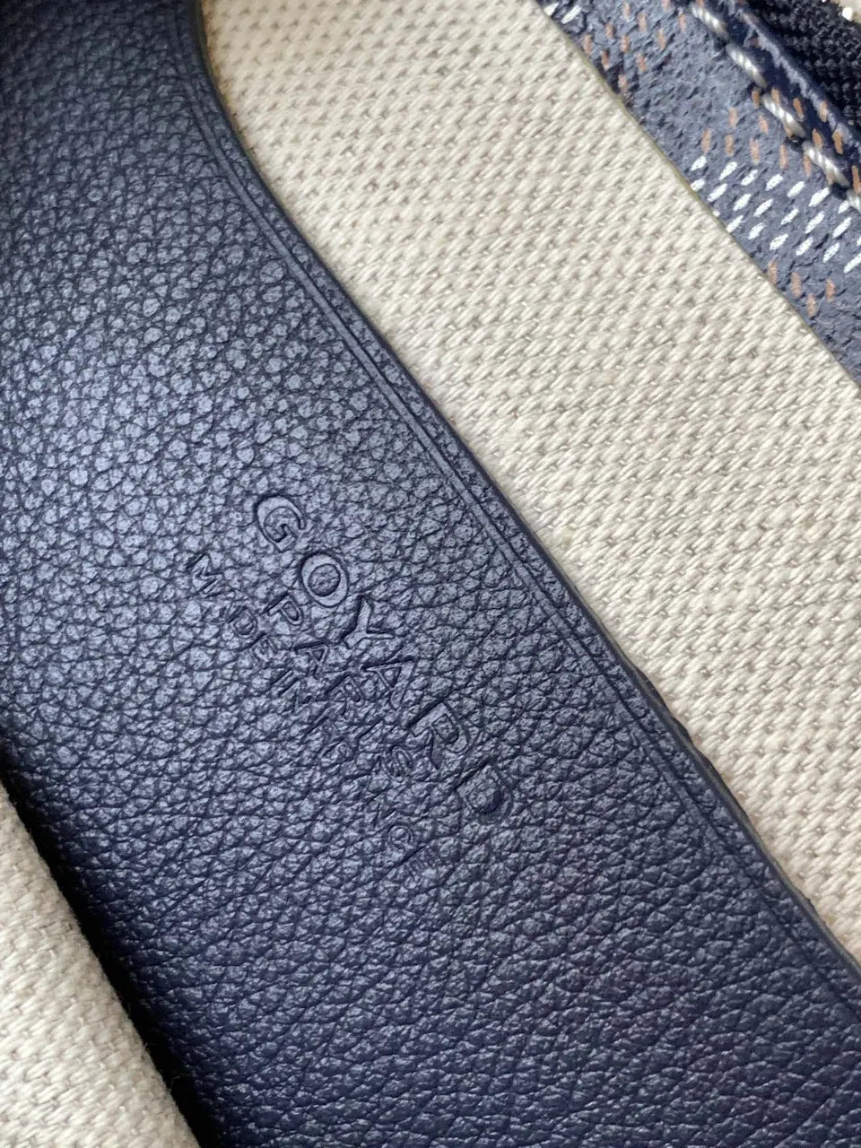 Goyard Navy Blue Flap Bag - Hình 7