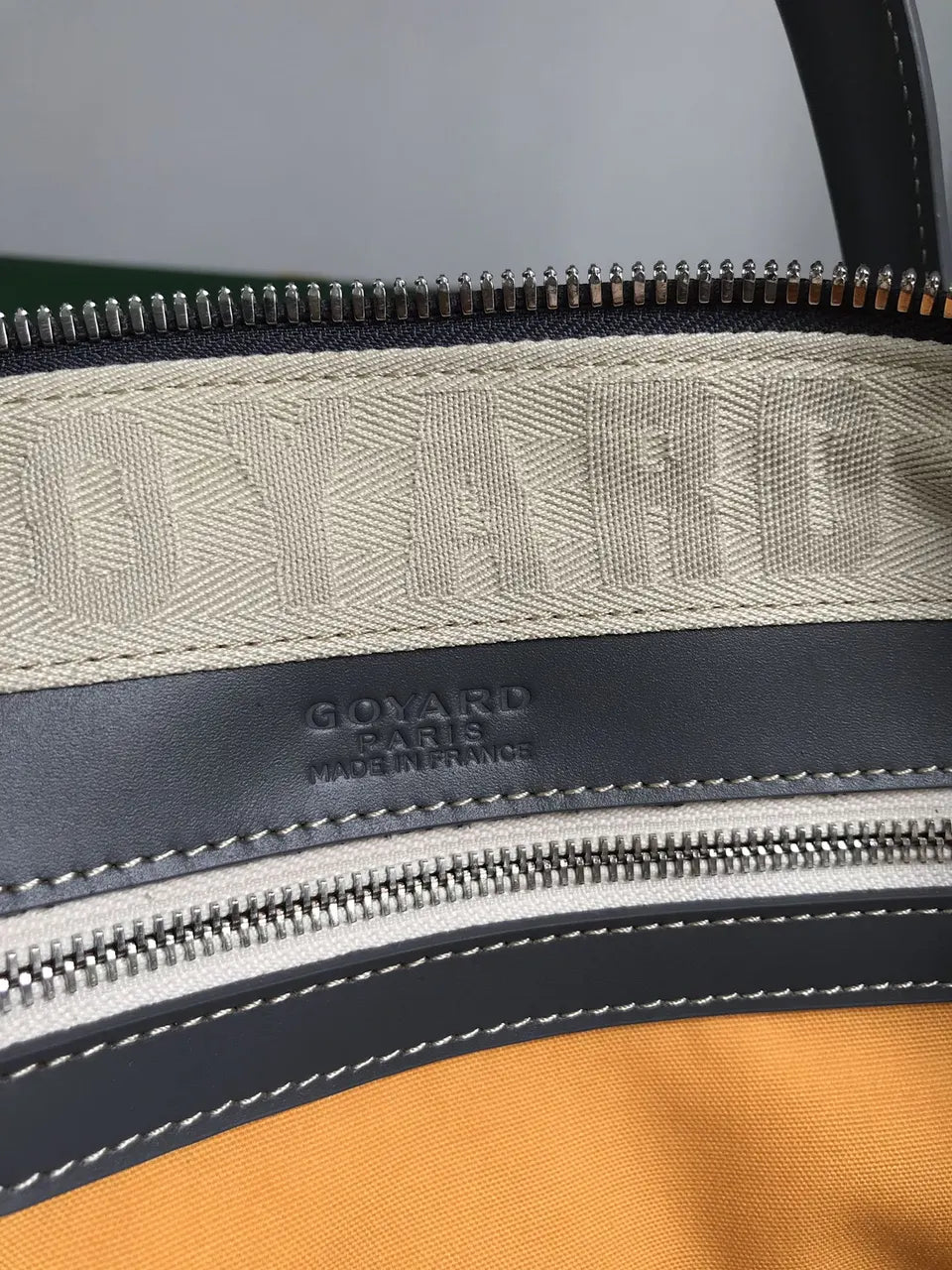 Goyard Grey Goyardine Boston Bag - Hình 8