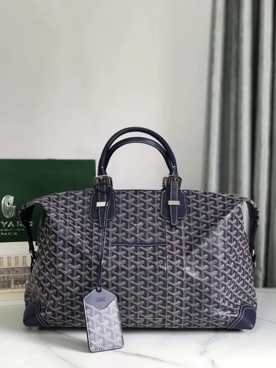 Goyard Navy Blue Weekend Bag