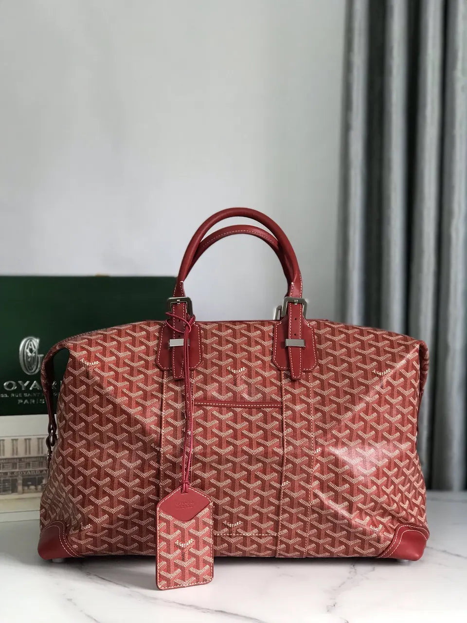 Goyard Red Voyage Duffle