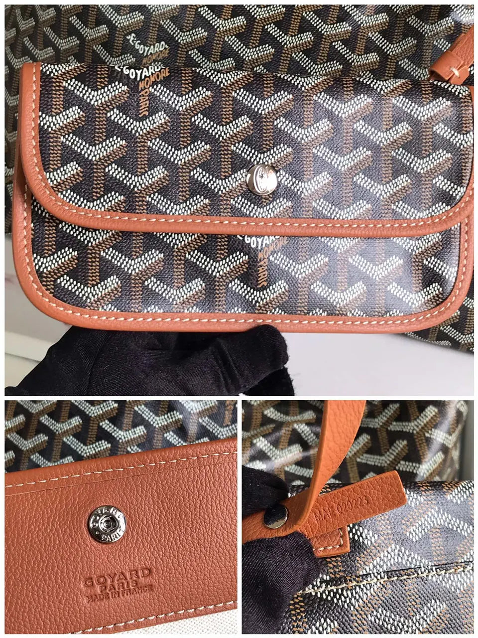 Goyard Black Saigon Hobo - Hình 7