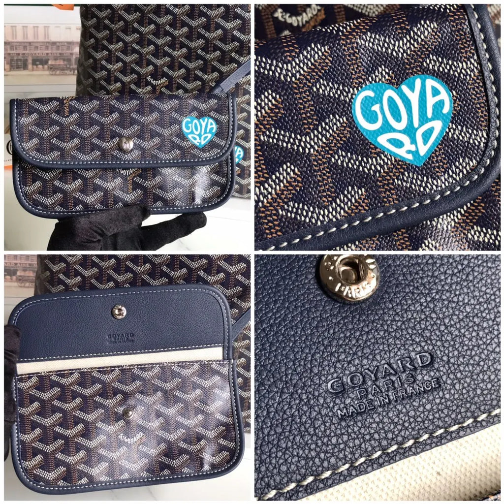 Goyard Blue Goyardine Vendome - Hình 8