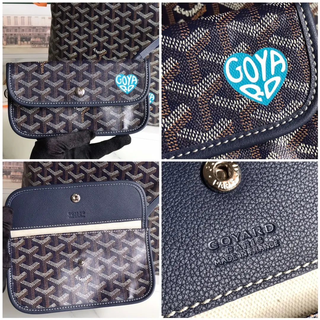 Goyard Blue Goyardine Vendome - Hình 8