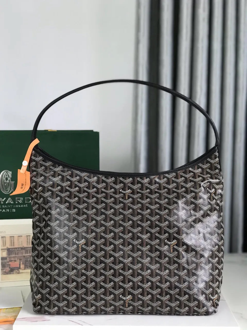 Goyard Black Vendome Hobo