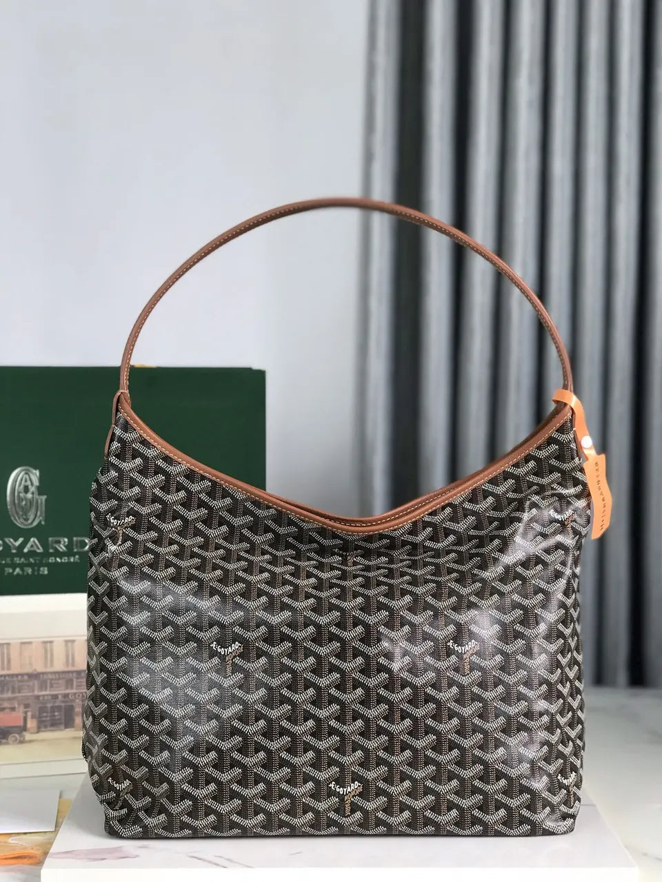 Goyard Hazel Brown Hobo Bag