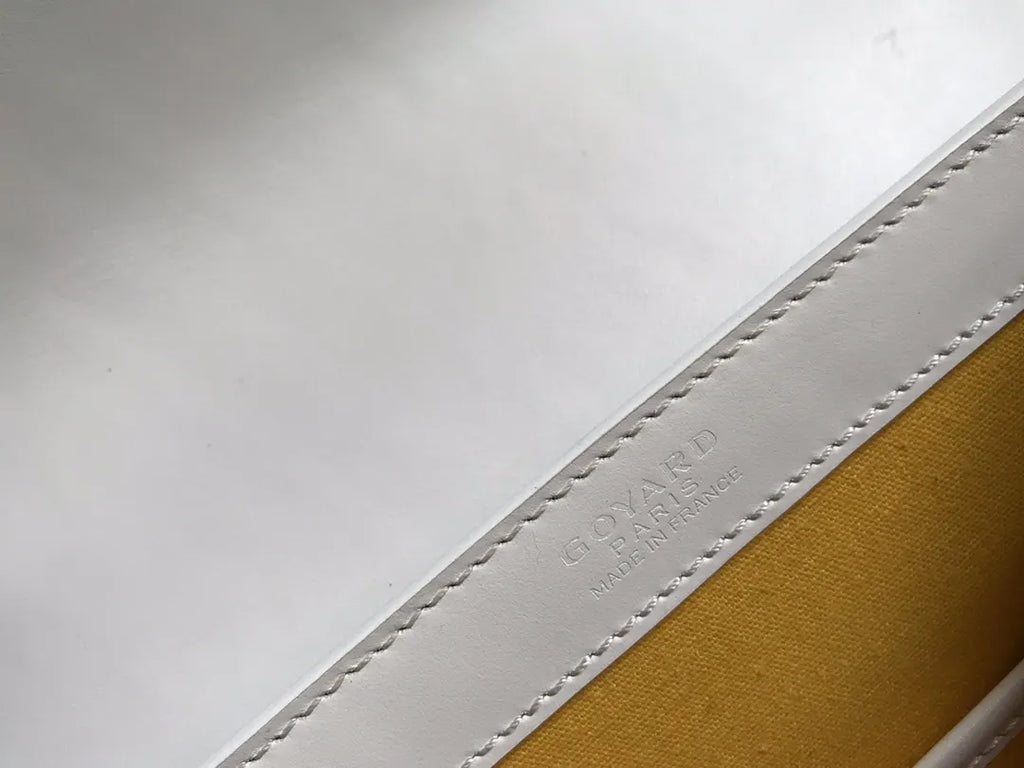 Goyard White Saigon Soft Bag - Hình 7