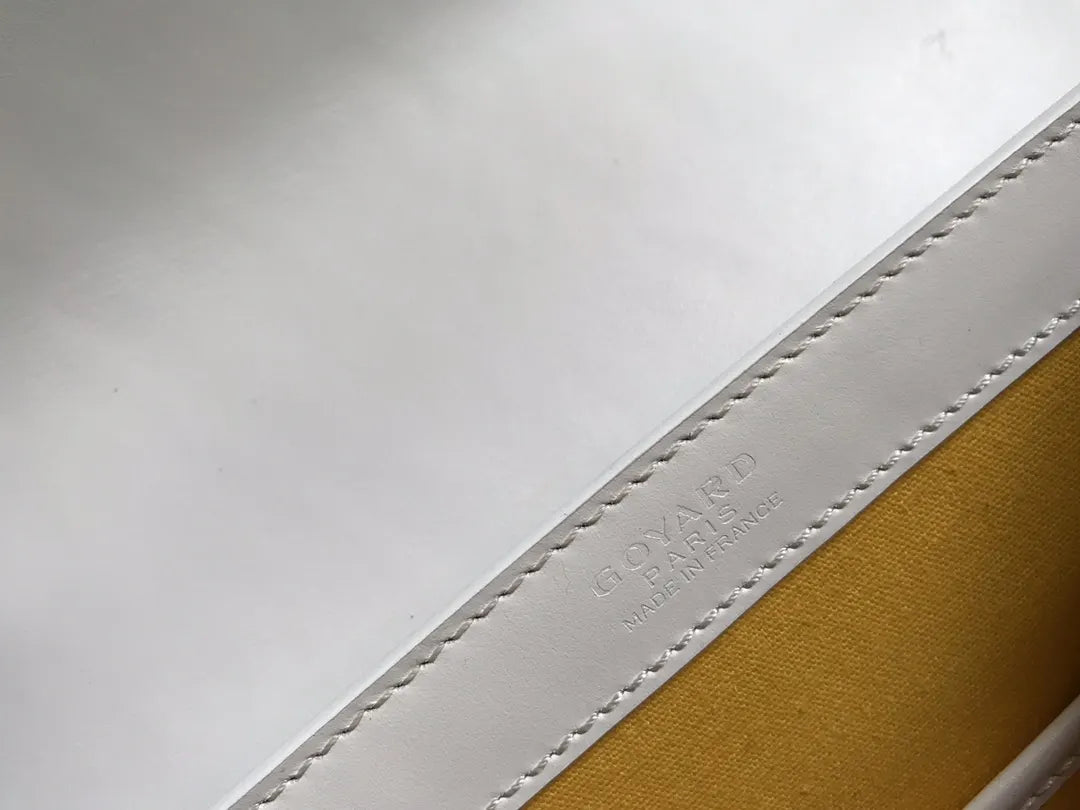 Goyard White Saigon Soft Bag - Hình 7