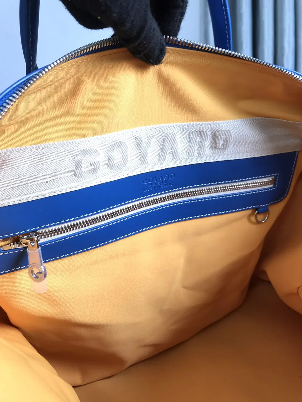 Goyard Blue Voyage Duffle - Hình 8