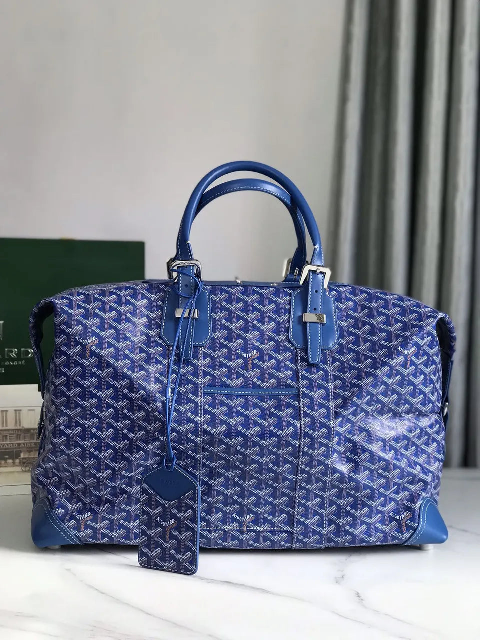 Goyard Blue Voyage Duffle
