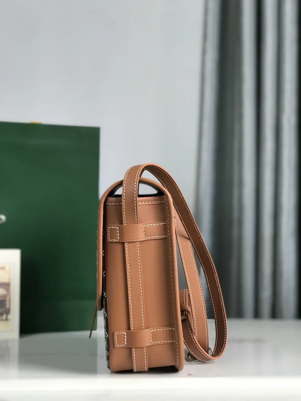 Goyard Black Goyardine Jeanne Crossbody - Hình 3