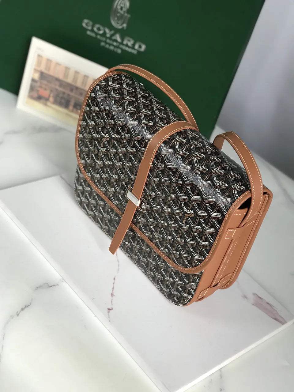 Goyard Black Goyardine Jeanne Crossbody - Hình 6