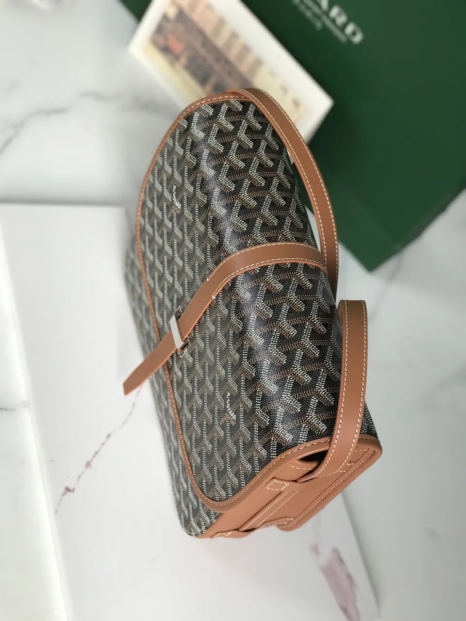 Goyard Black Goyardine Jeanne Crossbody - Hình 7