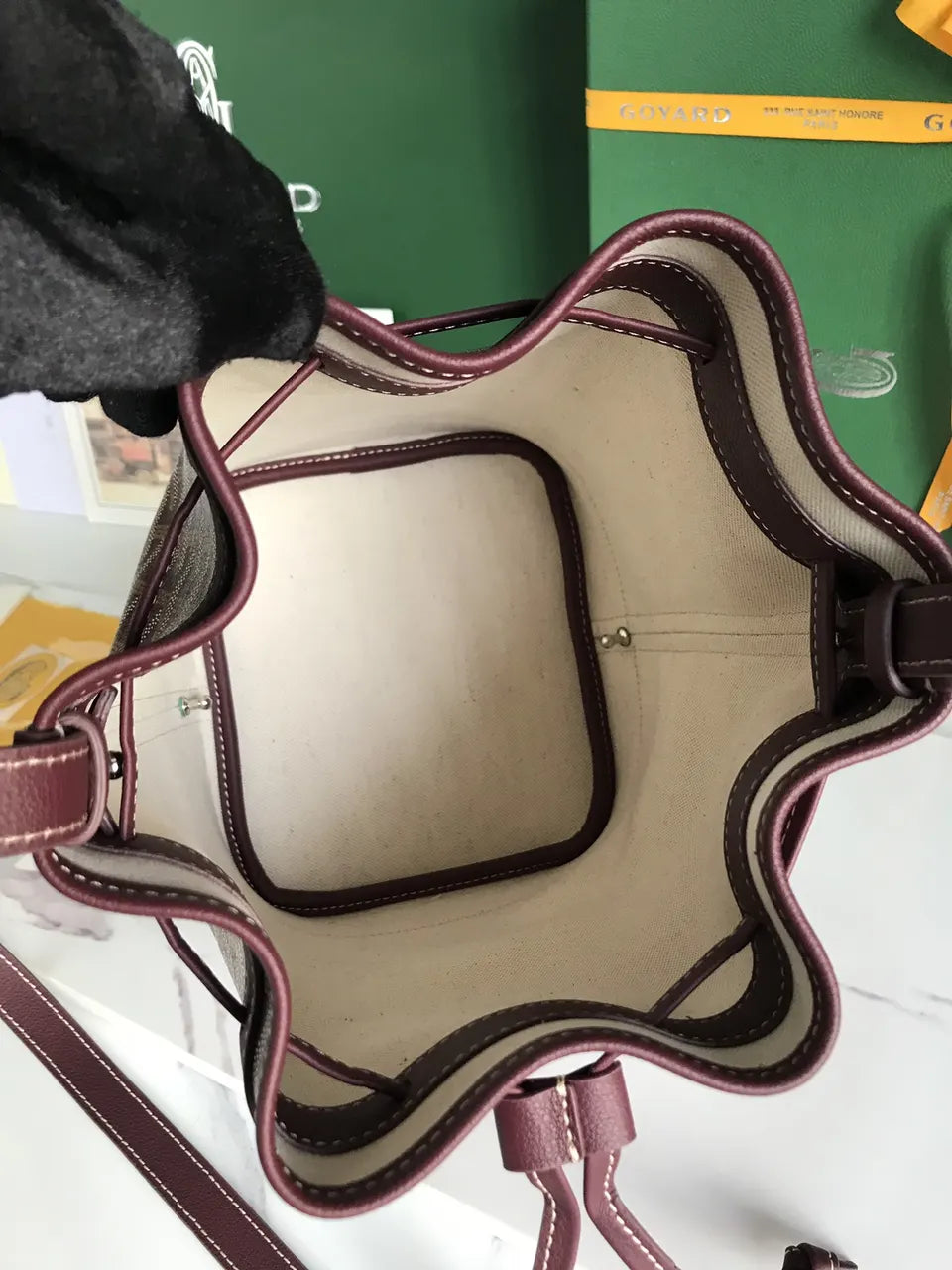 Goyard Plum Petit Flot Bag - Hình 8