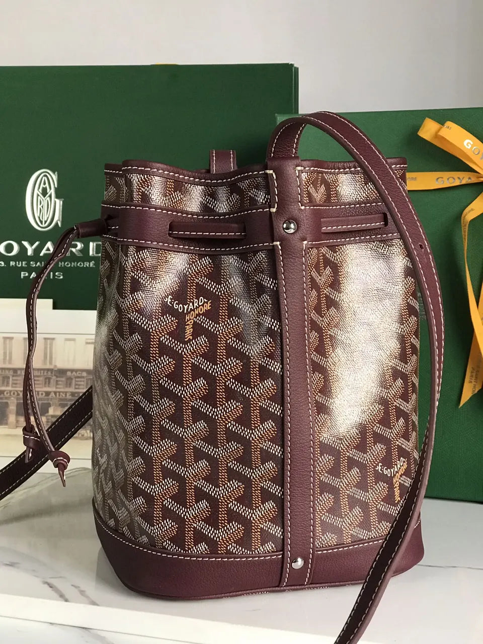 Goyard Plum Petit Flot Bag - Hình 3