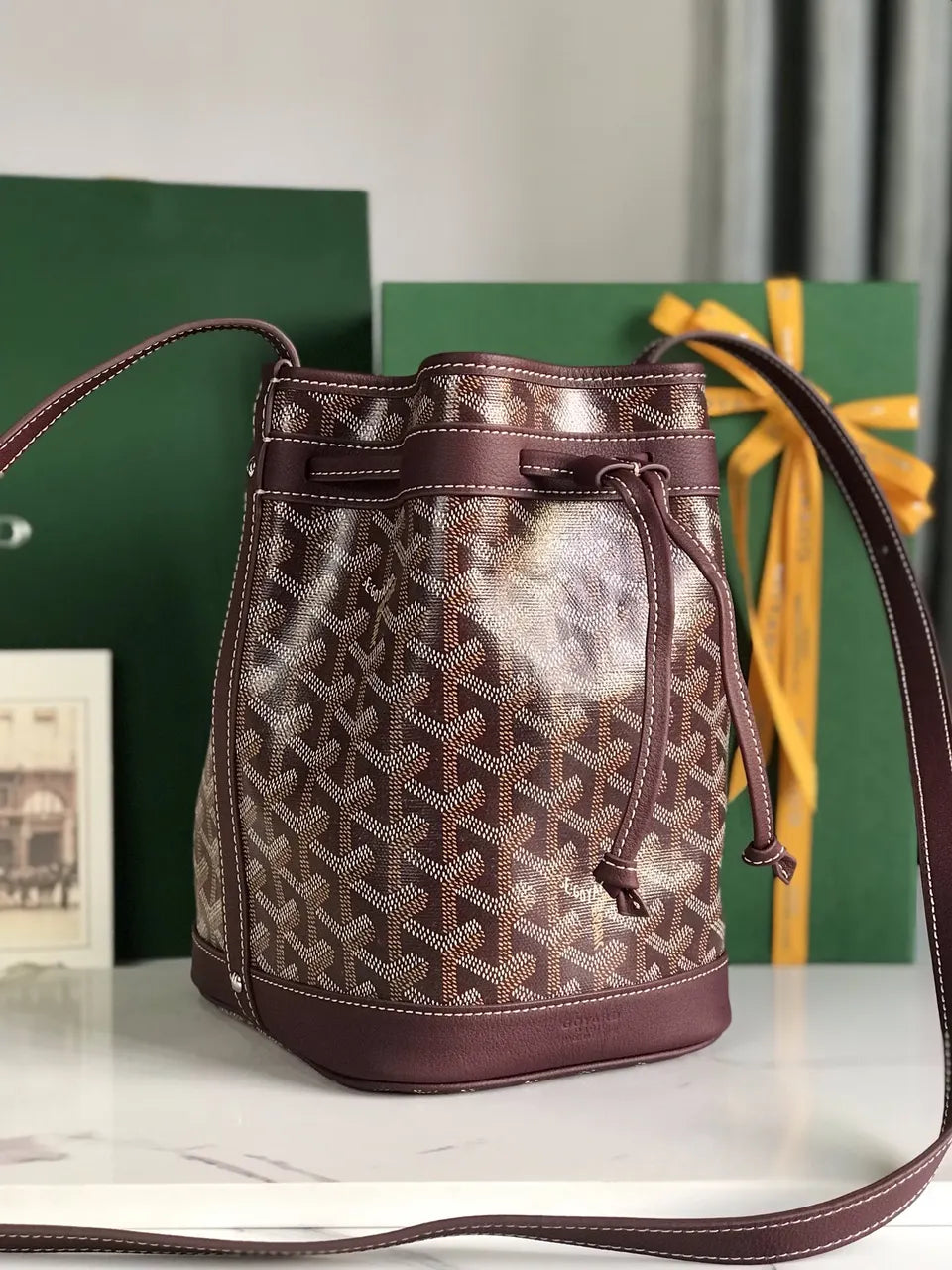 Goyard Plum Petit Flot Bag - Hình 2