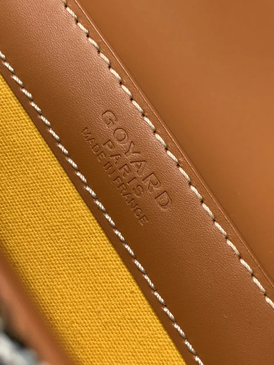 Goyard Tan Saigon Structure Bag - Hình 8