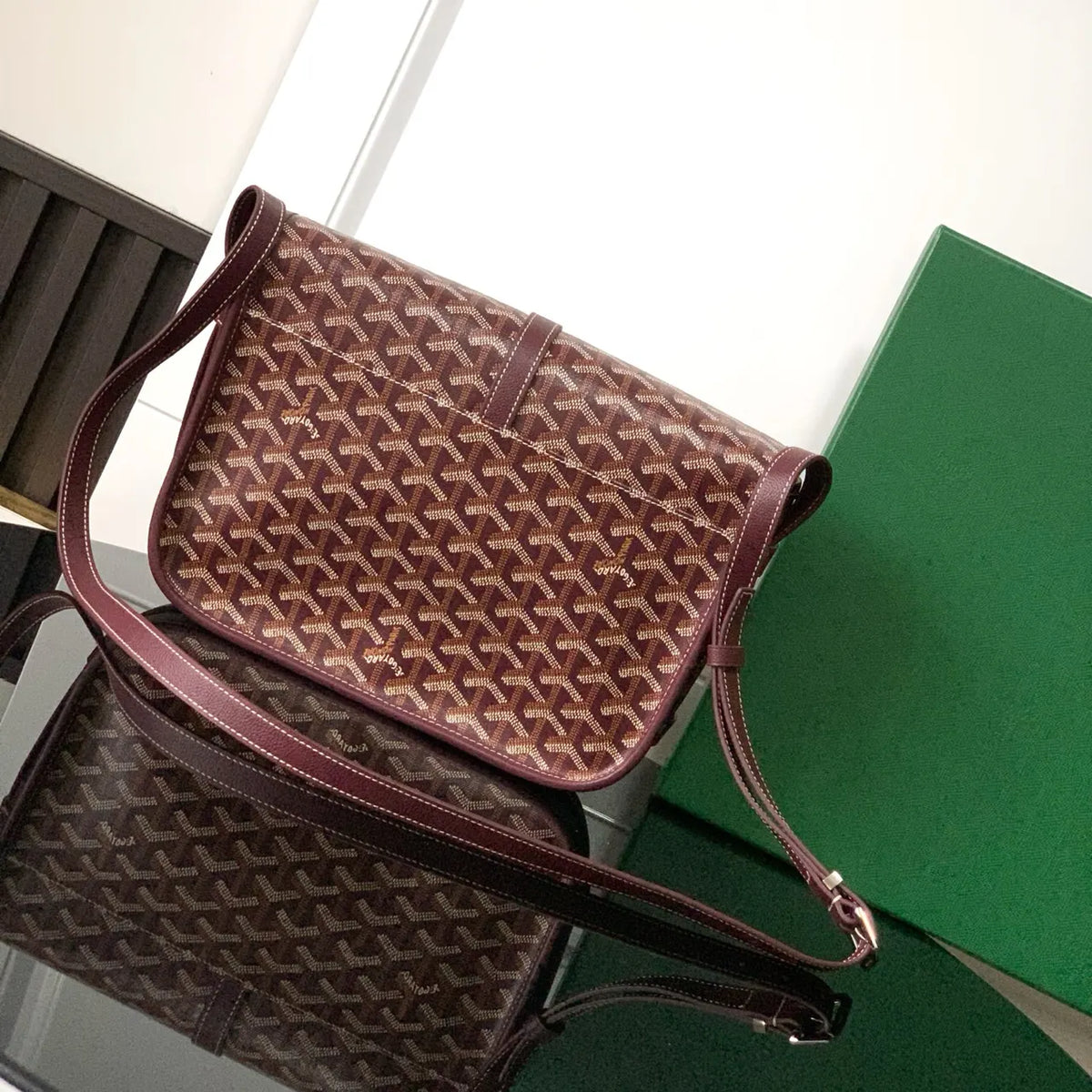 Goyard Plum Bourgogne Bag - Hình 3