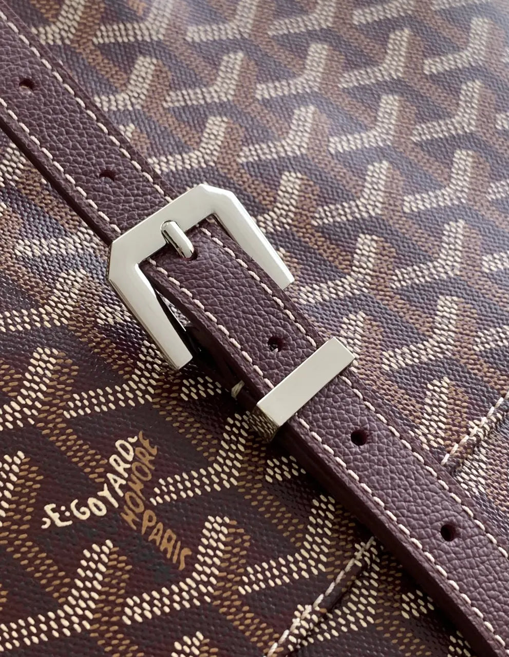 Goyard Plum Bourgogne Bag - Hình 7
