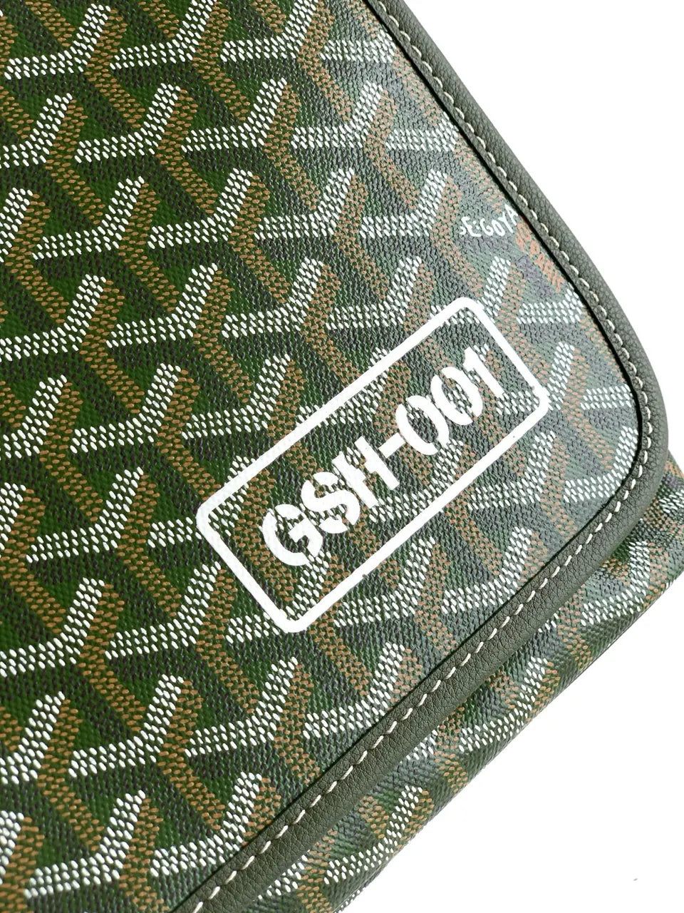 Goyard Olive Green Postman Bag - Hình 6