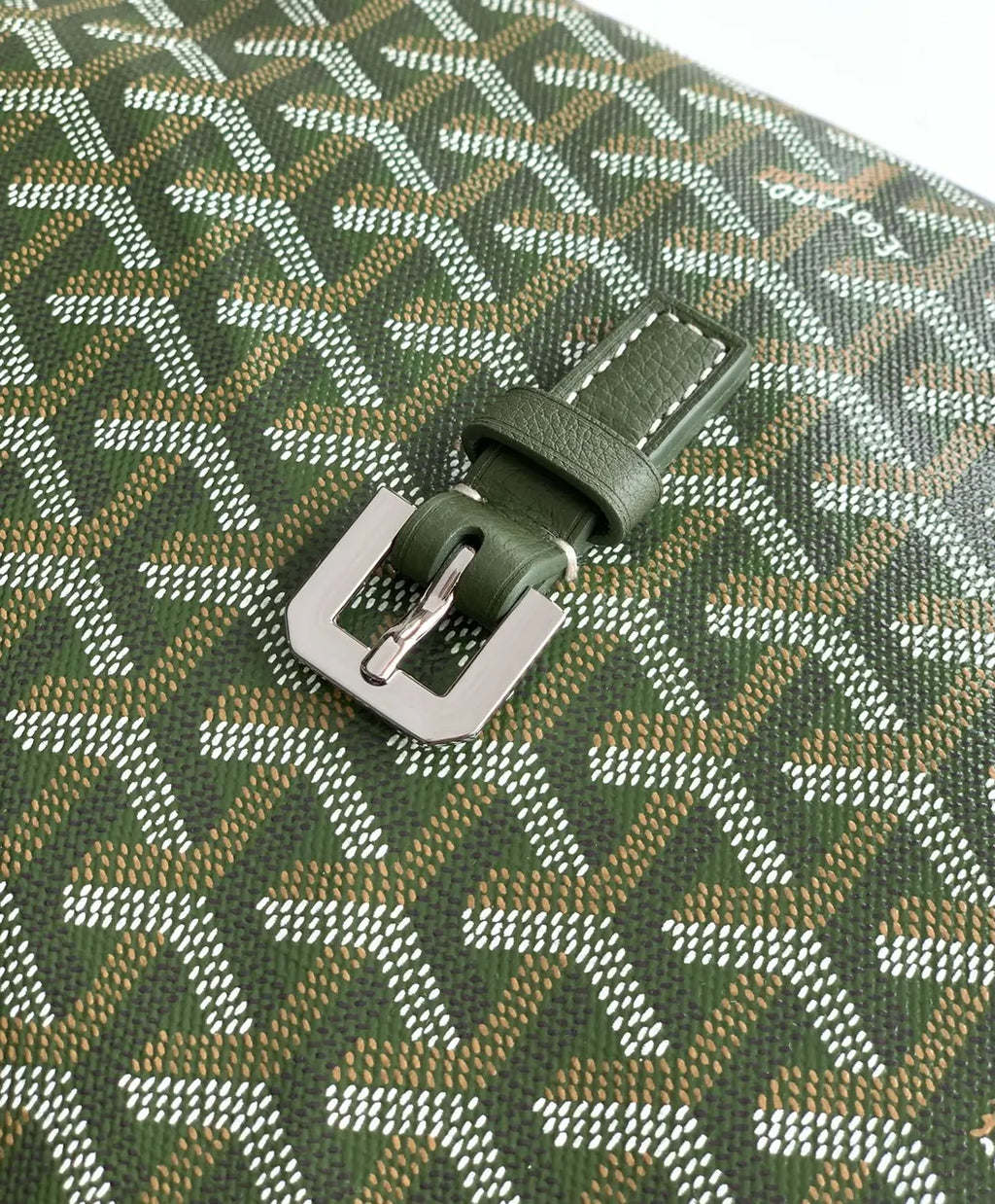 Goyard Olive Green Postman Bag - Hình 7