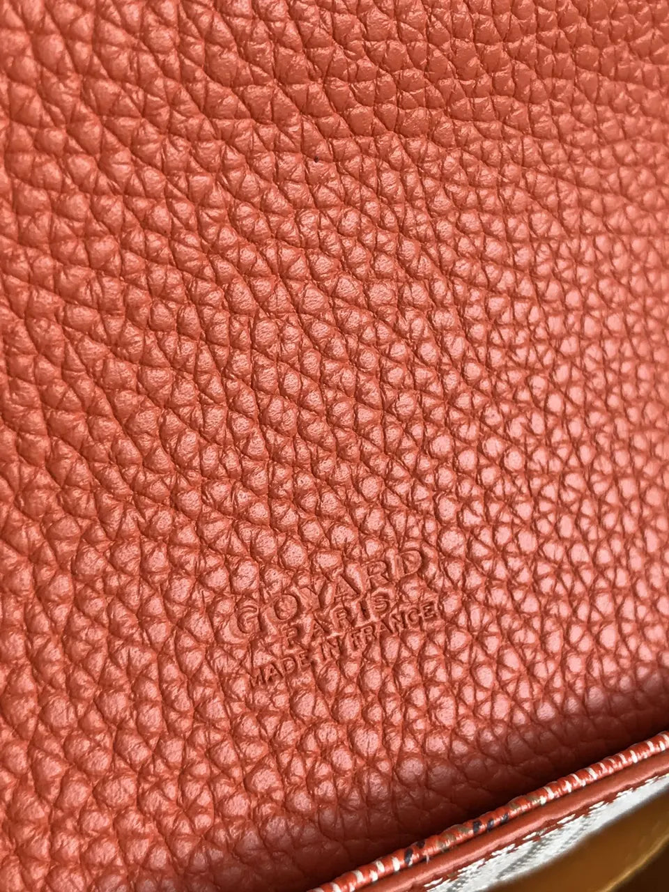 Goyard Sequin Orange Crossbody - Hình 5