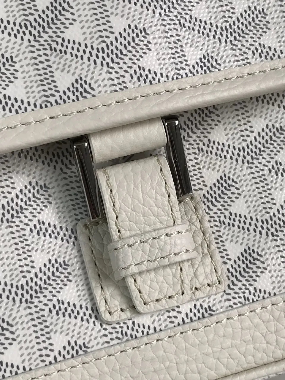 Goyard White Camera Bag - Hình 8
