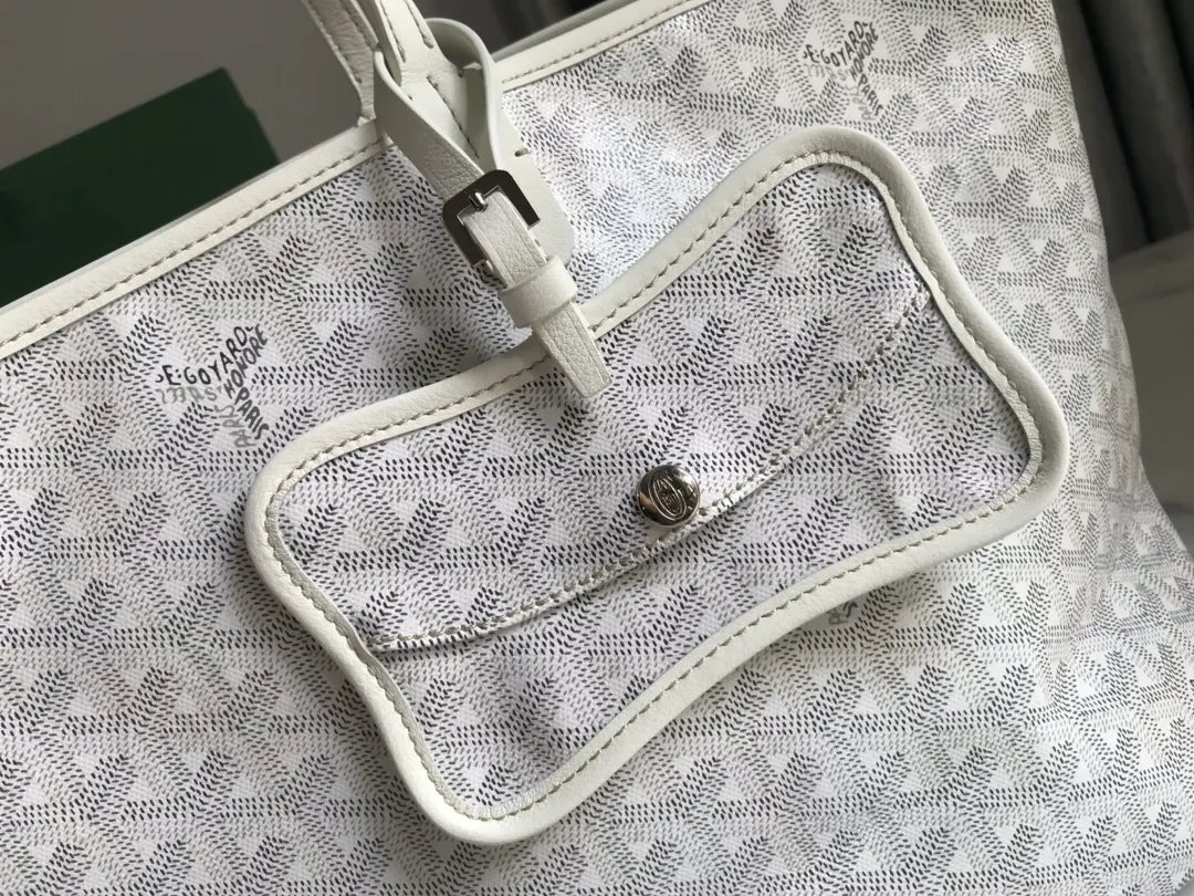 Goyard White Goyardine Sac Chien - Hình 7