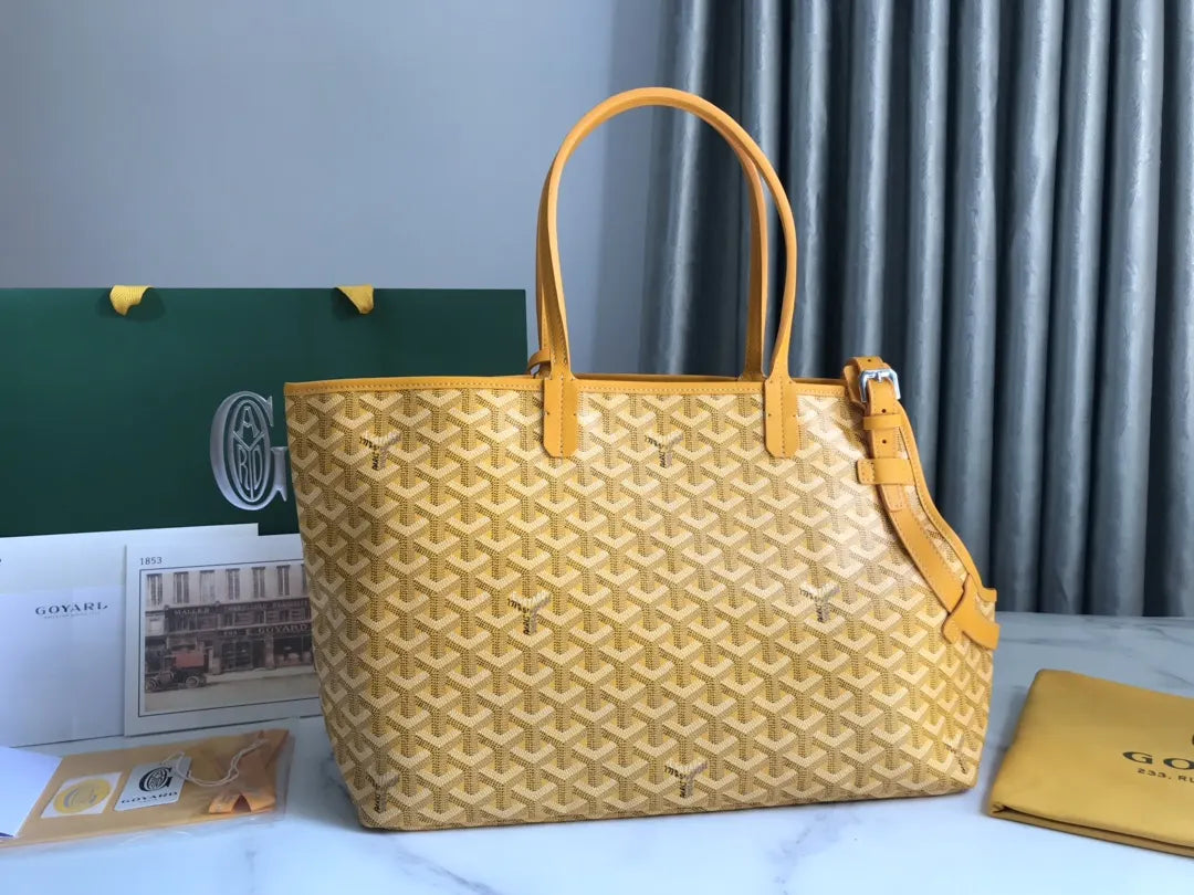 Goyard Mustard Yellow Anjou - Hình 3