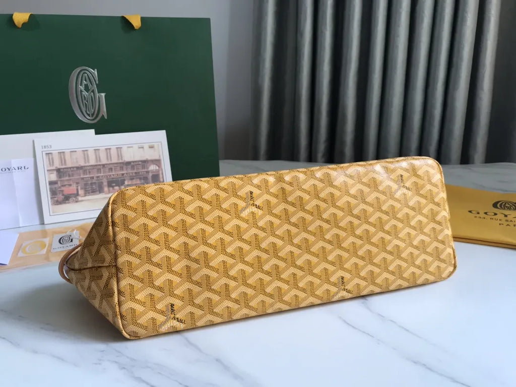 Goyard Mustard Yellow Anjou - Hình 4