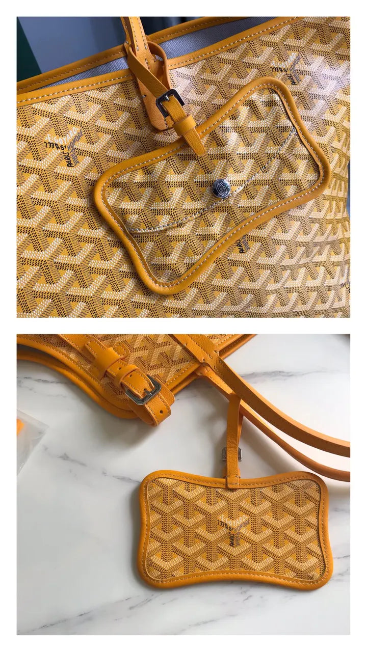 Goyard Mustard Yellow Anjou - Hình 9