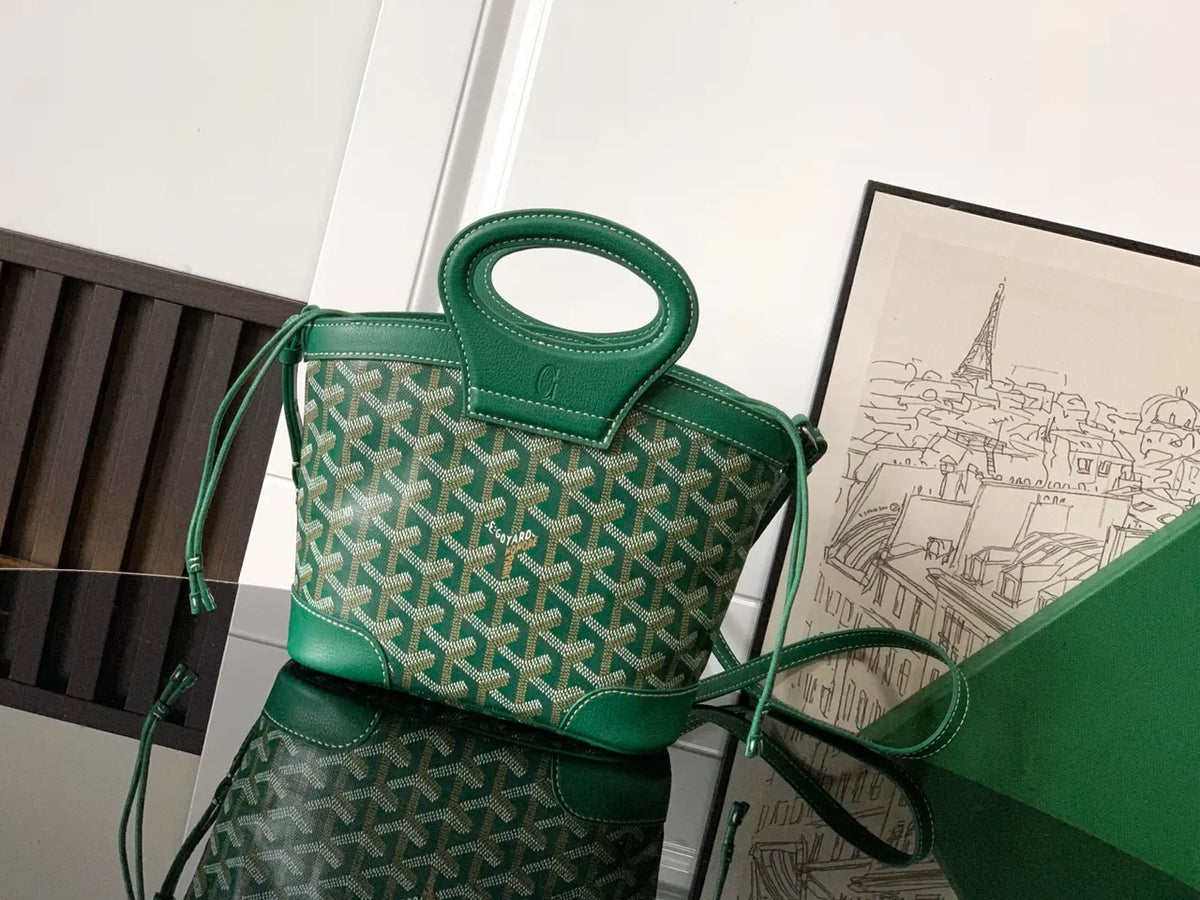 goyardine Goyard Green Minaudiere Bag