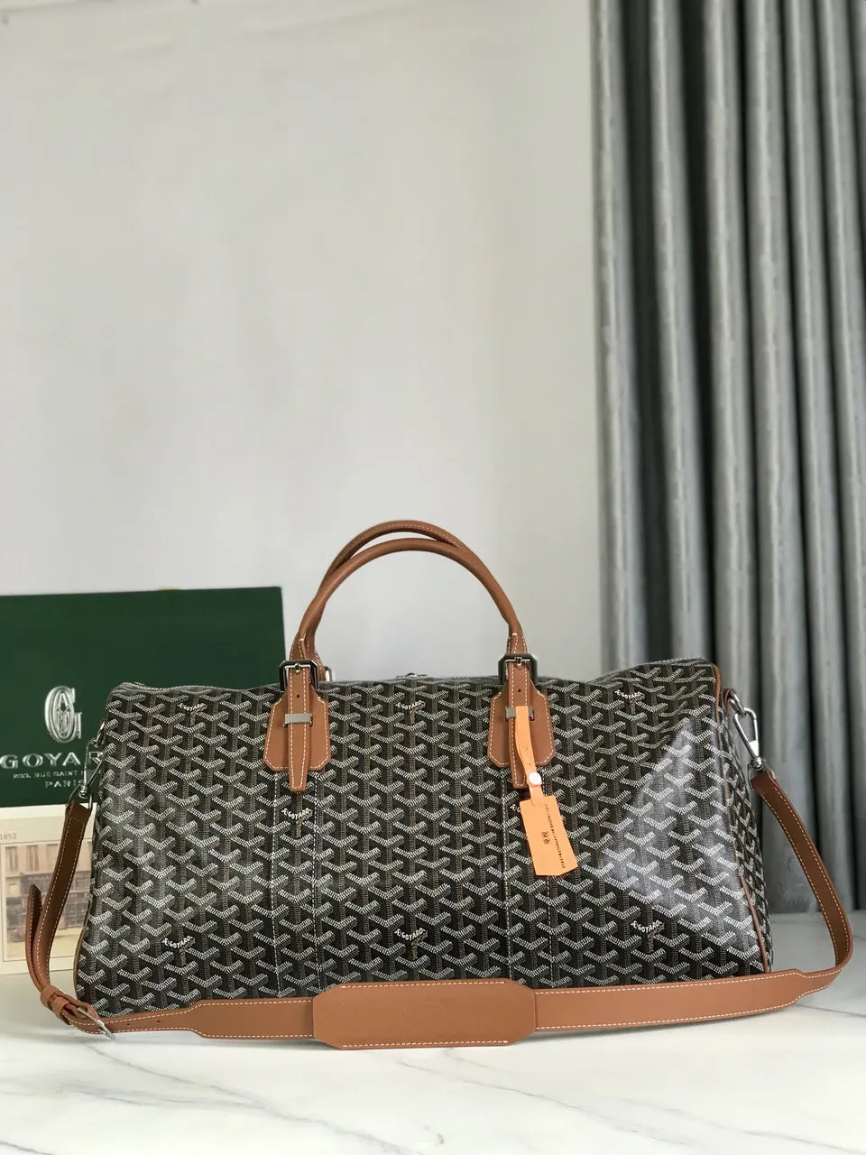 Goyard Brown Monogram Duffel