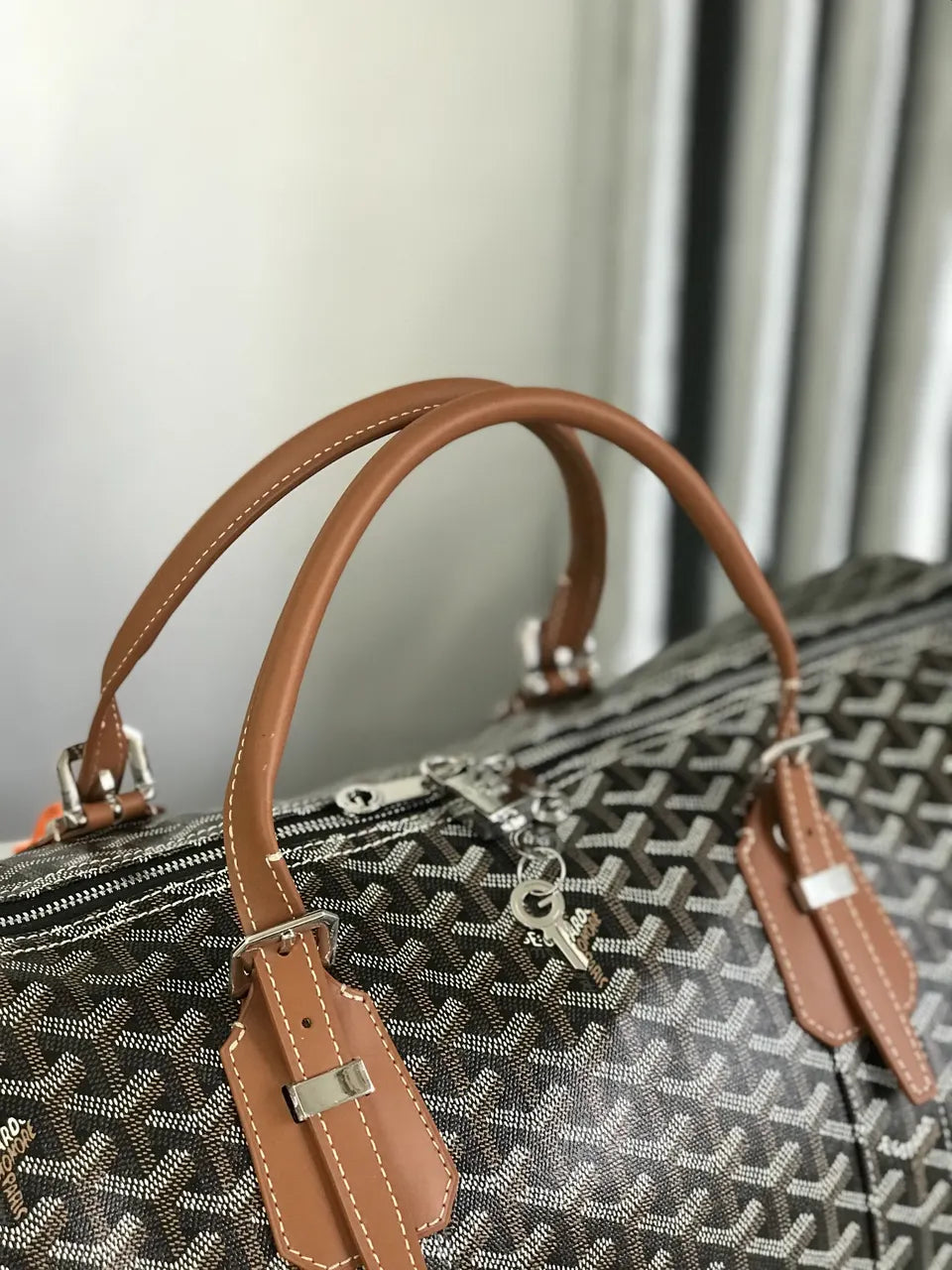 Goyard Brown Monogram Duffel - Hình 5